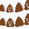 Big Dot of Happiness Party 'Til You're Pooped Garland Banner, Poop Emoji Party Decorations Banner Backdrop, 30 Feet of Cord, 15 Double-Sided Shapes